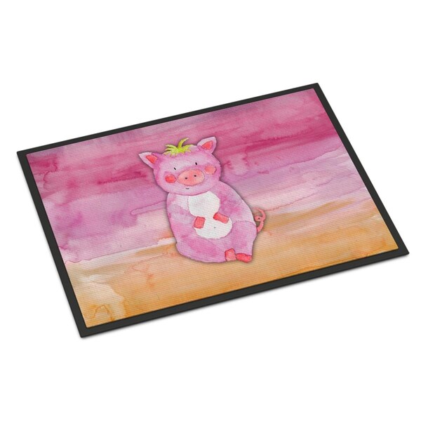 Carolines Treasures 24 x 36 in. Pig Watercolor Indoor or Outdoor Mat BB7416JMAT - main